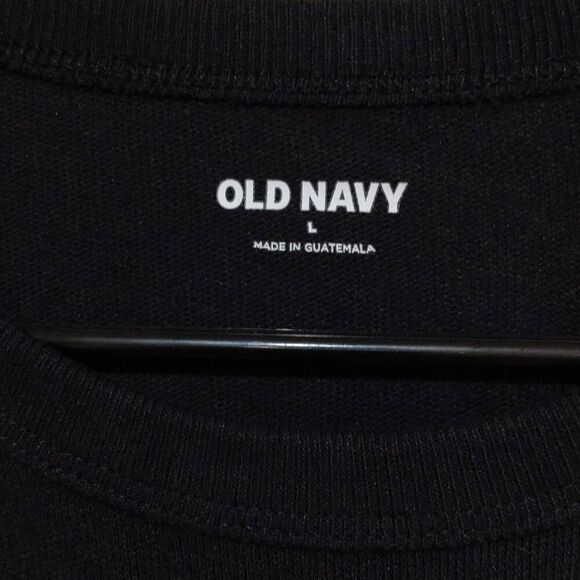 Old Navy Black Jack Knit T-shirt Large NWT - Picture 1 of 6